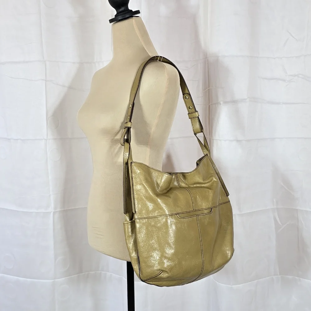 HOBO Pebbled Leather Shoulder Bag